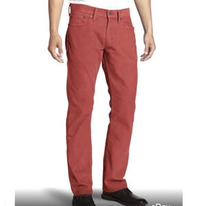 Levis 514 Mens Straight leg Red Size 33 x 32 Casual Denim Cotton blend